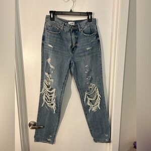 NWT Pistola ripped jeans Presley high rise relaxed roller